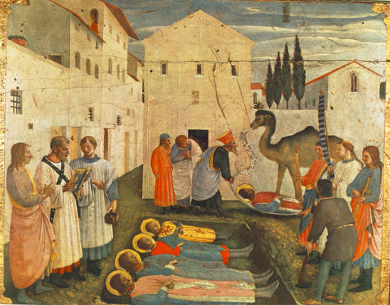 Sepulchering of Saint Cosmas and Saint Damian: 1438-40